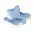 thumbnail image 3 of Almohada para el cuello, almohada para cama, cómoda, espuma viscoelástica, suave, versátil, ergonómica, cervical Azul Beige, 3 of 9