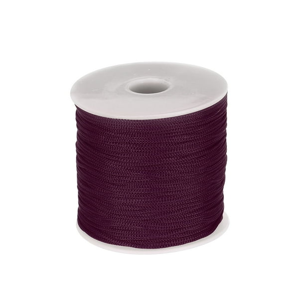 Cuerda trenzada de polipropileno Uxcell de 1/16" 328ft Cuerda de nylon hueca para tender ropa Marrón