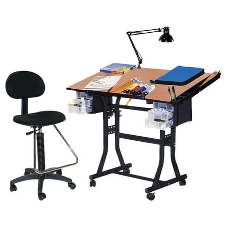 Martin Universal Creation Station Drafting Rolling Table Walmart Com