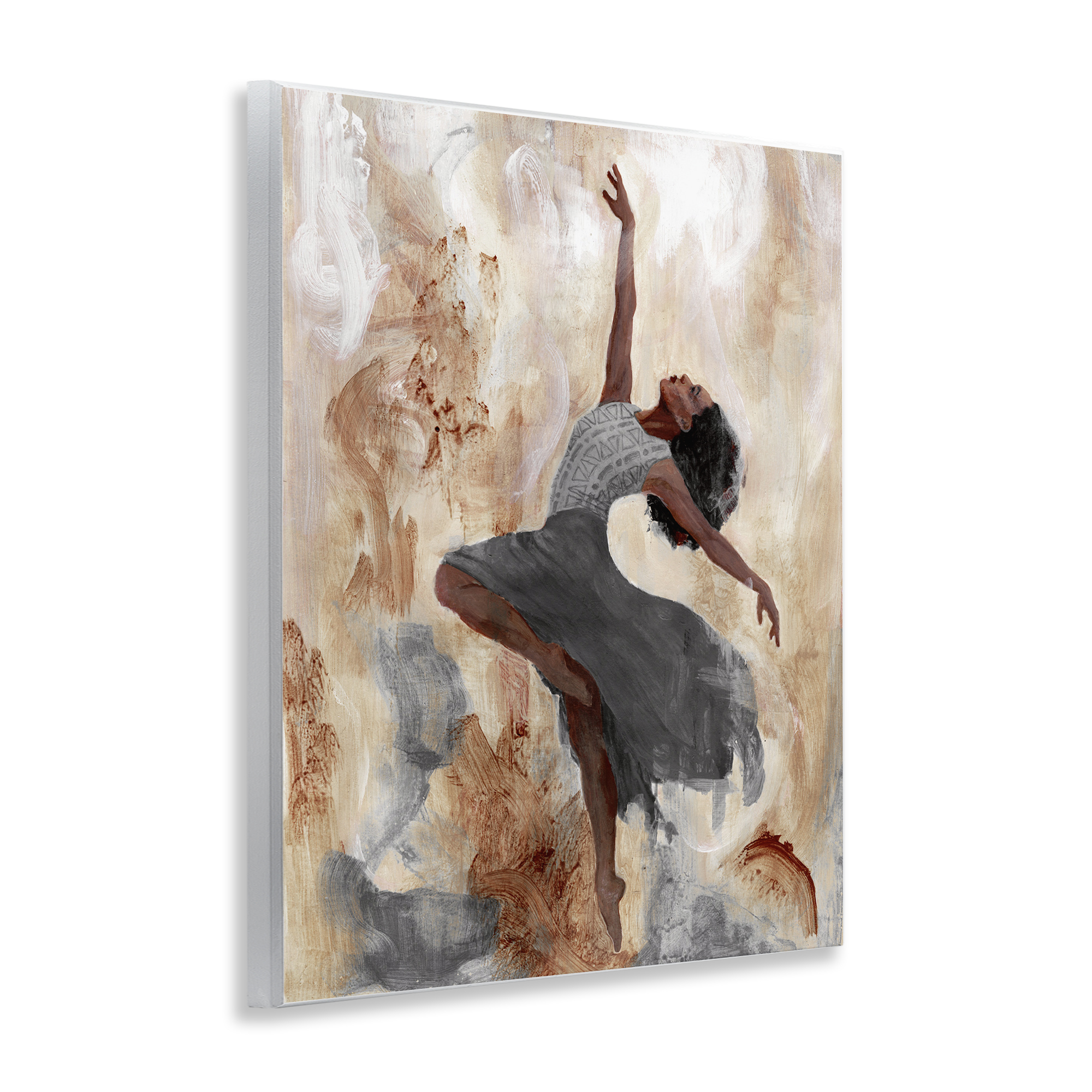 Stupell Industries Rustic Dancing Woman Novelty Painting Unframed Art Print Wall Art, 11 x 14