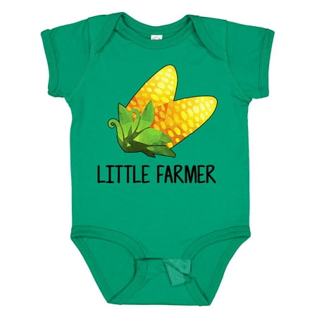 

Inktastic Little Farmer with Corn Gift Baby Boy or Baby Girl Bodysuit
