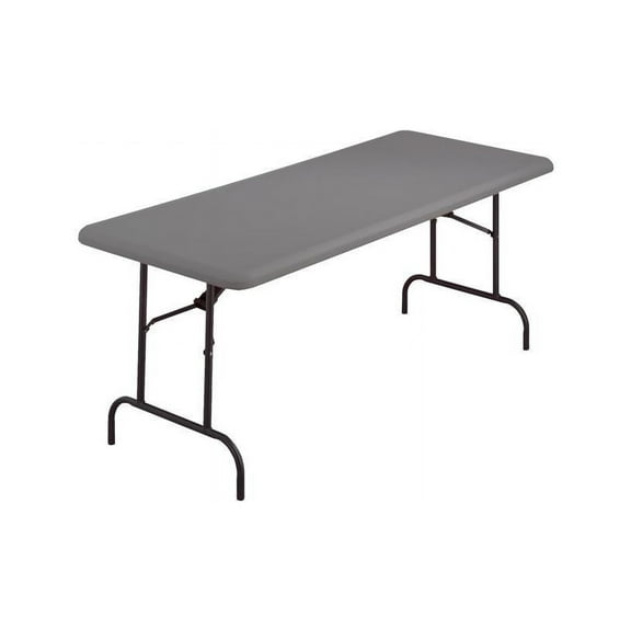 Iceberg IndestrucTable TOO 1200 Series Folding Table, 18" x 72", Charcoal