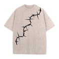 thumbnail image 6 of Ankishi Christian T Shirts for Men Thorn Crewneck Oversized Cotton T Shirts Distressed Casual Clothes for Travel Commuting, 6 of 7