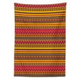 thumbnail image 3 of Ambesonne Colorful Tablecloth Rectangular Table Cover, Geometric Folk Borders, 60"x84", Multicolor, 3 of 4