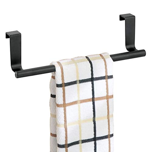 Interdesign Forma Over The Cabinet Kitchen Dish Towel Bar Holder 9 Matte Black Com Cabinet Kitchen Dish Towel Bar Holder, Over Cabinet Towel Bar Black