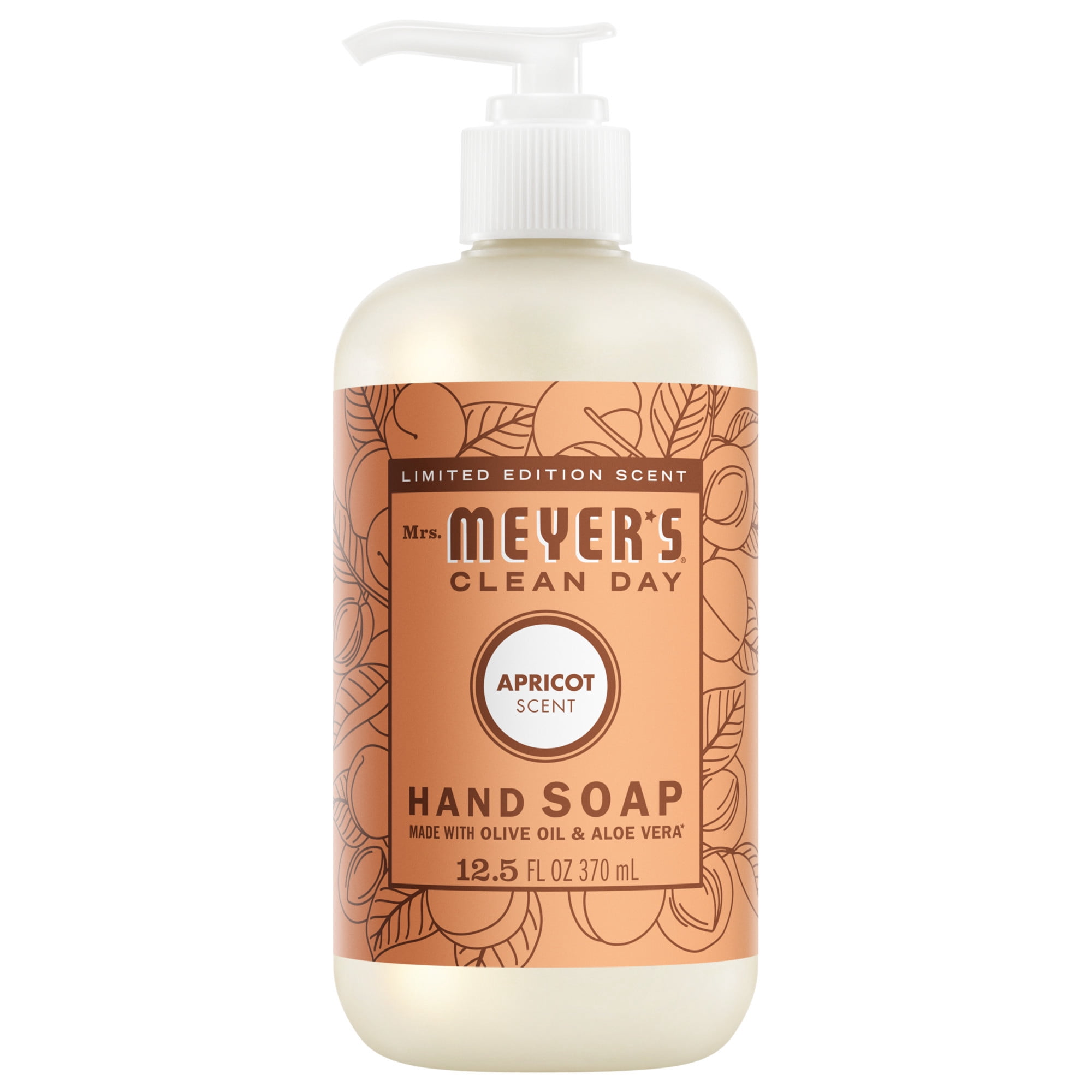 Mrs. Meyer’s Clean Day Hand Soap, Apricot Scent, 12.5 Fl Oz