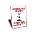 thumbnail image 3 of Lighthouse Parking Novelty Sign, Metal Wall Decor - 10x14 inches, 3 of 4