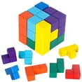 thumbnail image 1 of Bloques de construcción, cubos de construcción mágicos, juguetes, cubos de construcción, juegos para bebés, cubo antiestrés, construcción para niños adultos, 1 of 5