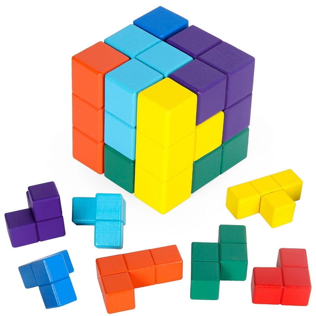 Bloques de construcción, cubos de construcción mágicos, juguetes, cubos de construcción, juegos para bebés, cubo antiestrés, construcción para niños adultos