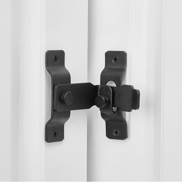 2 Packs 90 Degree Flip Barn Door Lock,Protect Privacy-Security Gate  Latch,Hook Lock Latch for Barn,Sliding Door Antique Lock Gate Latches Wine  Cabinet