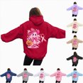 thumbnail image 4 of Towmus Halloween Hoodies for Women 2025 Oversized Letter Print Long Sleeve Loose Fit Hooded Sweatshirts Trendy Casual Comfy Pullover, 4 of 8