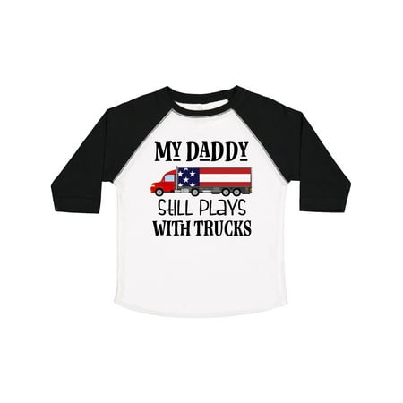 

Inktastic Daddy Plays with Trucks Gift Toddler Boy or Toddler Girl T-Shirt