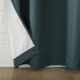 thumbnail image 6 of (2 pack) Sun Zero 2-pack Arlo Textured Thermal Insulated Grommet Curtain Panel Pair, 40"x63", Teal, 6 of 7