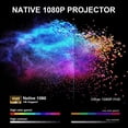 thumbnail image 6 of ORVANTI 5G WiFi Bluetooth 15000LM 4K Support Native 1080P Projector, Built-in Streaming Apps, LCD Technology 300" Display Home Theater, 6 of 9