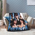 thumbnail image 4 of Jenna Actor Ortega Throw Blanket Flannel Blanket Warm Soft Microfiber Blanket for Living Room Couch Sofa Bedroom Decor Gifts 40""x30"", Black, 4 of 5