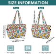 thumbnail image 4 of FORMRS Tote Bag for Women Quilted Large Capacity Travel Work Carry On Shoulder Handbag, Colorful Stars, 4 of 7