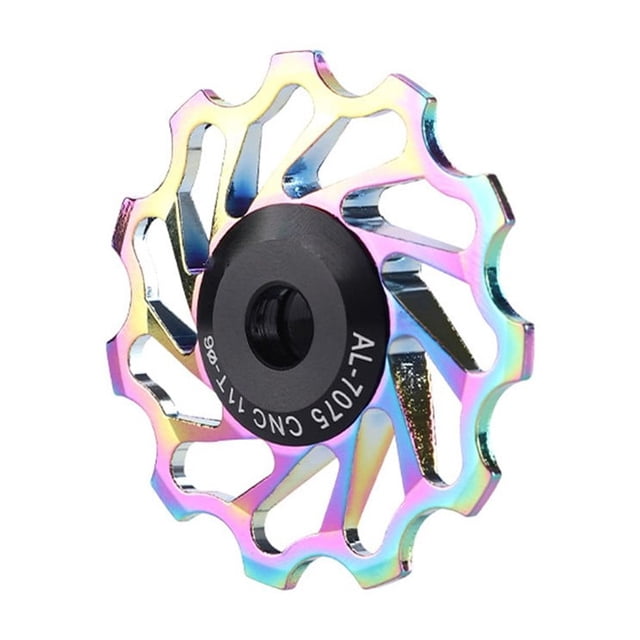 Bicycle Ceramic Bearing Rear Guide Wheel 11 Teeth 13 Teeth Lightweight Aluminum Alloy Guide Wheel Bike Transmission
