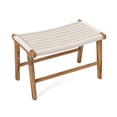 thumbnail image 5 of Imax Set Of 2 Evans Woven Teak Chair With Ottoman 23435-2, 5 of 6