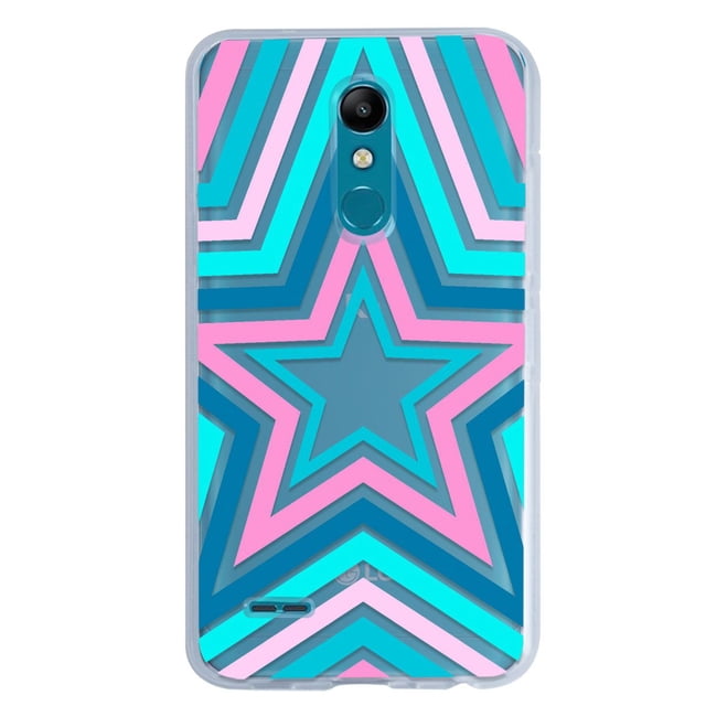 Funda Para LG K11 K10 2018 Ilusion de Estrellas, Uso Rudo, InstaCase Protector para LG K11 K10 2018 Antigolpes, Case Ilusion de Estrellas