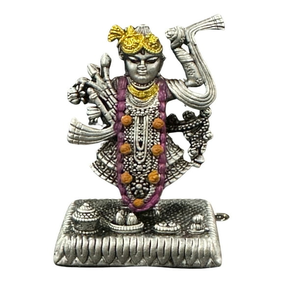 999 Pure Silver Srinath Ji Idol / Statue / MURTHI (Figurine #03)