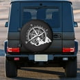 Compass Rose Navigate Mountain Spare Wheel Tire Cover for Land Cruiser