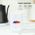 thumbnail image 5 of 15 fl oz Ceramic Mug, Phoenix, Arizona, Skyline Abstract, Contour, Dishwasher & Microwave Safe, 5 of 5