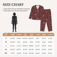 thumbnail image 5 of Uemuo Rose Flowers Pattern Womens Pajama Sets,PJ Set for Women,Pajamas for Women Logo,Long Sleeve Pajama Set for Women,Soft Long Sleeve Top With Pants-Medium, 5 of 9