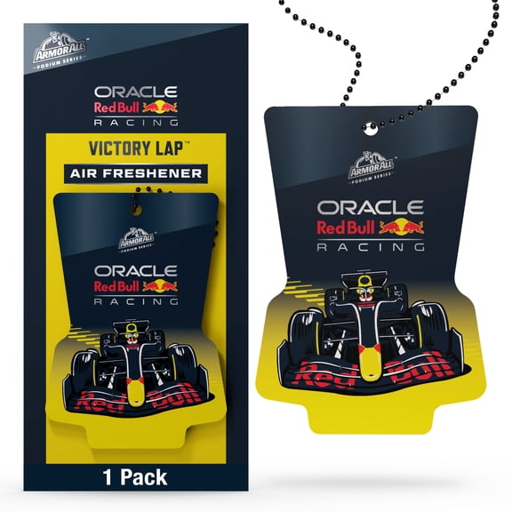 Armor All Podium Series Hanging Car Air Freshener (Victory Lap Scent), Logo Car Perfume Combines Rugged Oceanic Cologne with Notes of Citrus