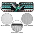 thumbnail image 6 of Yuyamidu Aztec Hummingbird Windshield Sunshade Fit for Jeep Wrangler JL/JLU 2018-2024 & Jeep Gladiator JT 2020-2024, 240T Foldable Window Shade Sun Visor Blocks UV Rays Keep Vehicle Cooler, 6 of 7