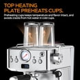 thumbnail image 6 of 20 Bar Espresso Machine with Milk Frother, Dual Shot, ESE Pod, Temperature & Pressure Display, Removable Water Tank for Cappuccino, Latte, & Machiato for Home Barista, 6 of 10