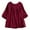Wine Red, variant on Women's Flowy Long Sleeve Peasant Top - Casual Loose Blouse, Boho for Daily & Layering