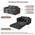 thumbnail image 2 of Lofka Convertible Sofa Bed, 59“ Folding Sleeper Sofa with Soft Corduroy Fabric, 2-in-1 Boneless Loveseat Couch for Living Room, Apartment and Small Spaces, No Assembly Required, Gray, 2 of 10