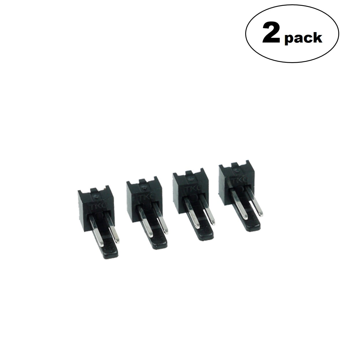 Phobya Fan Power Connector 2 Pin, Male, 4 pcs, 2pack