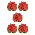 thumbnail image 1 of QualitChoice Artificial Lotus Replacement Simulation Outdoor Garden Park Pond Pool Photography Fake Water Flower Decor Red 5PCS, 1 of 6