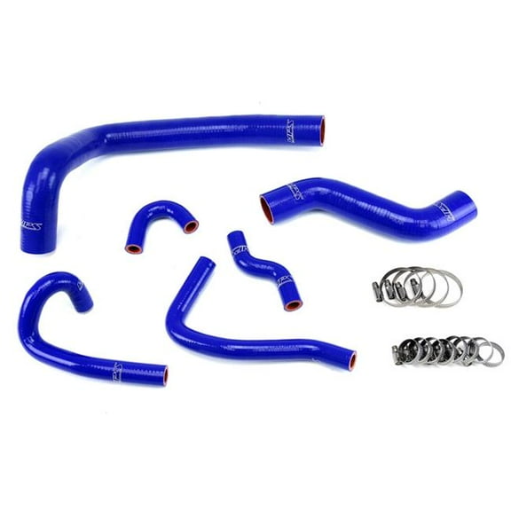 HPS Blue Reinforced Silicone Radiator and Heater Hose Kit Coolant for Mazda 93-95 RX7 FD3S