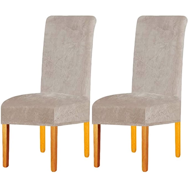 Funda para silla de terciopelo, elastano elástico con banda elástica, silla de comedor grande de terciopelo para mujer para restaurante, Hotel, fiesta, banquete, 2 uds. TUNC Sencillez