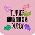 thumbnail image 4 of Inktastic Future Fishing Buddy with Colorful Fish Boys or Girls Baby Bib, 4 of 4