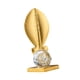 thumbnail image 2 of Escultura de metal, estatua de hoja, obra de arte, adorno decorativo de regalo, coleccionable para escritorio, chimenea, gabinete, estantería, oficina Estilo A, 2 of 8