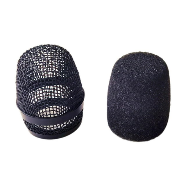 Cabezal de bola de micrófono con rejilla, reemplazo de cabezal de micrófono, cabezal de bola de rejilla de micrófono para reemplazo de 845S