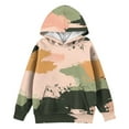 thumbnail image 4 of Xyxonk Hoodies for Girls Cute Camo Size 10-12 Long Sleeve Maple Leaf Print Casual Camouflage Sweatshirts with Pockets Fall Hunting Fleece Clothes,Army Green 130, 4 of 4