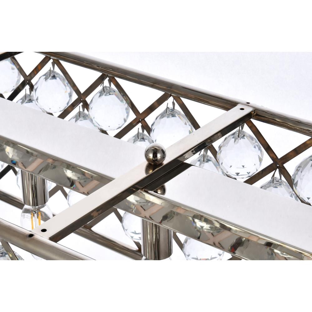 1216 Madison Collection Pendant Lamp L:50in W:13in H:15in Lt:7 Polished Nickel Finish Royal Cut Crystal (Clear)