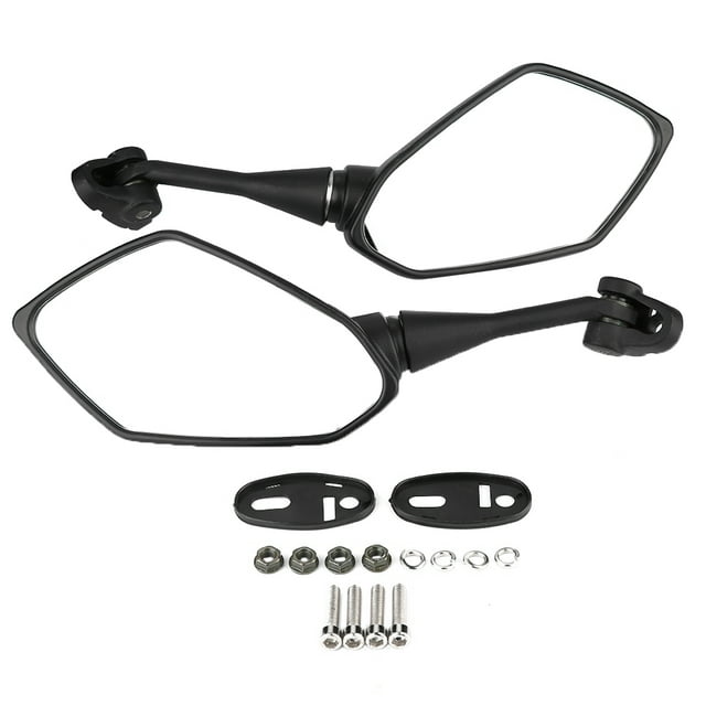 Espejo retrovisor de carreras, 2 piezas Espejos retrovisores laterales de carreras modificados para motocicletas Espejo retrovisor Tecnología innovadora