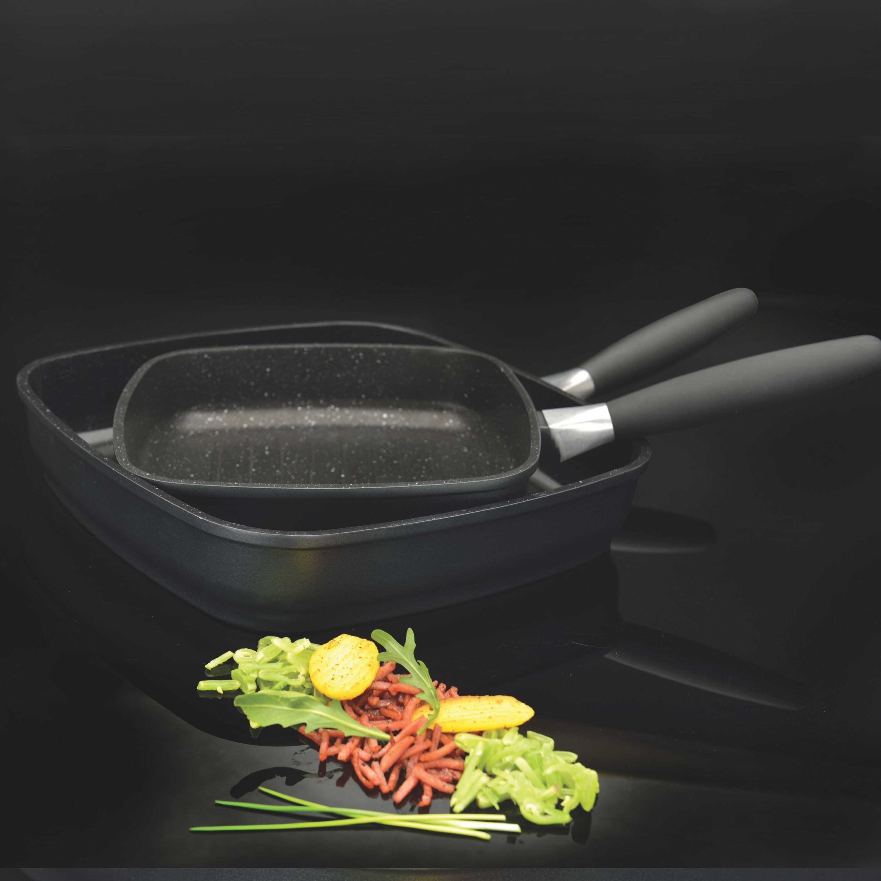 BergHOFF Scala 11" Nonstick Cast Aluminum Grill Pan