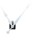 thumbnail image 5 of High Torque Long Shaft Clock Movement Mechanism with 12 Inch Long Spade Hands (White 1 Set), 5 of 5