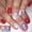 White 1, variant on MYFLCOY 24Pcs 4th of July Press On Nails Patriotic Women Fake Nail Accessories Decorations(National Flag)