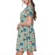 thumbnail image 2 of Easygdp Colorful Pugs para Vestido Transpirable de Mujer, Vestido Suelto de Manga Corta con Pliegues y Bolsillos para el Verano, 2 of 6