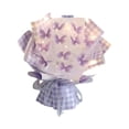 thumbnail image 1 of Kits de materiales sin terminar para ramos de mariposas creativos, elegantes regalos de novia realistas Violeta 11 Mariposa, 1 of 8
