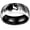 Black, variant on Wolf Howling Engraved Ring for Men Stainless Steel Nature Landscape Band Mountain Forest Silhouette Ring Outdoor Adventure Jewelry Black Size 12