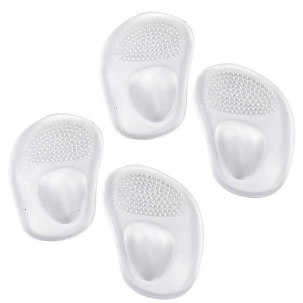 2 pares de plantillas de gel para mujer, almohadillas de gel para el metatarso, almohadillas para aliviar el dolor de pies, almohadillas de gel para pies de bola, cojines