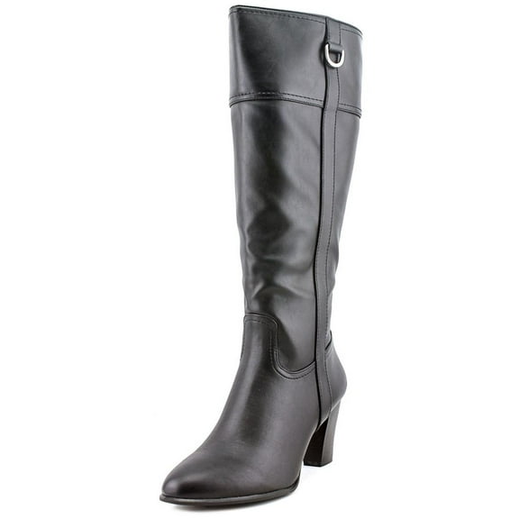 Alfani Carcha Wide Calf   Round Toe Leather  Knee High Boot